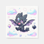 Dreamy Enchanted Dragon Baby Shower Serviette (Vorderseite)