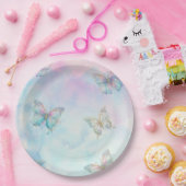 Dreamy Enchanted to Meet You Butterfly Pappteller (Party)