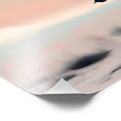 Dreamy Escape: schwimmender Baum mit Feder Fotodruck (Ecke)