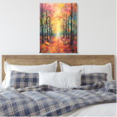 Dreamy Fall Forest Walk Fine Art Leinwanddruck (Insitu (Schlafzimmer))