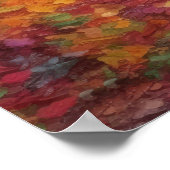 Dreamy Fall Forest Walk Kunst, Dichtung und Musik Poster (Ecke)