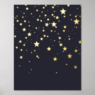 Dreamy Falling Stars Foliendrucke