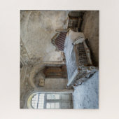 Dreamy Fantasy Abandoned French Chateau Bedroom Puzzle (Vertikal)