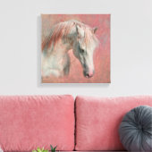 Dreamy Fantasy Horse in Pink Leinwanddruck (Insitu (Wohnzimmer))