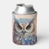 Dreamy Fantasy Owl Soft Pastellfarben Dosenkühler (Kanne Vorderseite)