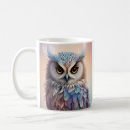 Dreamy Fantasy Owl Soft Pastellfarben Kaffeetasse