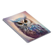 Dreamy Fantasy Owl Soft Pastellfarben Notizblock (Rechte Seite)