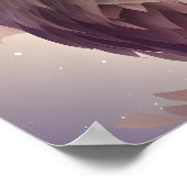 Dreamy Fantasy Owl Soft Pastellfarben Poster (Ecke)