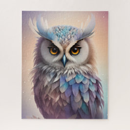 Dreamy Fantasy Owl Soft Pastellfarben Puzzle
