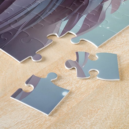 Dreamy Fantasy Owl Soft Pastellfarben Puzzle (Seite)