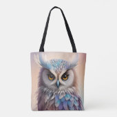 Dreamy Fantasy Owl Soft Pastellfarben Tasche (Rückseite)