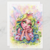 Dreamy Fee Niedlich Fairy Girl Fantasy Blume Art C (Vorne/Hinten)