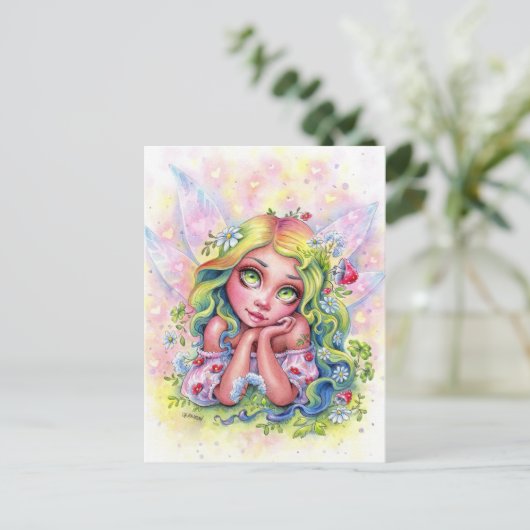 Dreamy Fee Postkarte (Stehend Vorderseite)