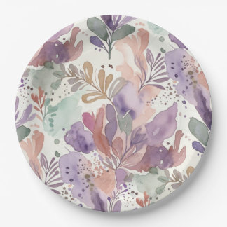 Dreamy Feminine Design Paper Plate Pappteller