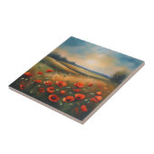 Dreamy Field of Poppies Wildblume Fliese (Seite)