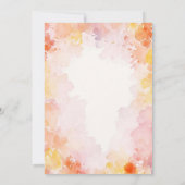 Dreamy Floral Baby in Bloom Baby Shower Einladung (Rückseite)