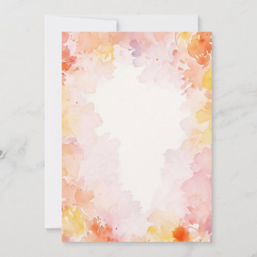 Dreamy Floral Baby in Bloom Baby Shower Einladung (Rückseite)