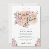 Dreamy Floral Brautparty Card Einladung (Vorderseite)