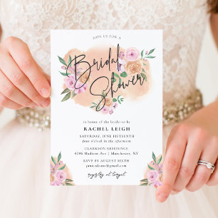 Dreamy Floral Brautparty Card Einladung