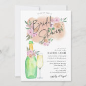 Dreamy Floral Brautparty Einladung (Vorderseite)