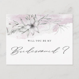 Dreamy Floral | Bridesmaid Postcard Postkarte