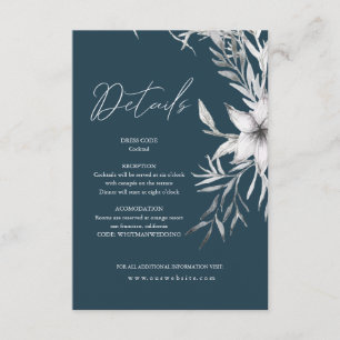 Dreamy Floral Detaillierungskarte Begleitkarte