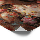 Dreamy Floral Goddess – Romantic Art Poster (Ecke)