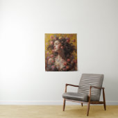 Dreamy Floral Goddess – Romantic Tapestry Wall Art Wandteppich (Beispiel)