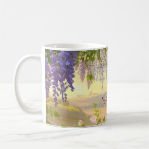 Dreamy Floral Heiligtum gebadet goldene Stunde Lic Kaffeetasse