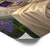 Dreamy Floral Heiligtum gebadet goldene Stunde Lic Poster (Ecke)