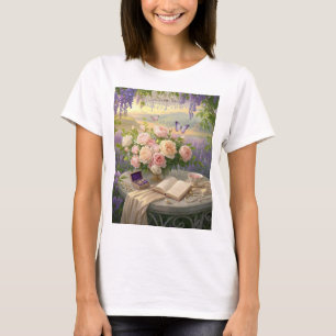Dreamy Floral Heiligtum gebadet goldene Stunde Lic T-Shirt