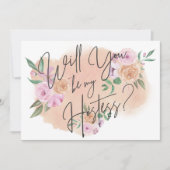 Dreamy Floral Hostess Card Einladung (Vorderseite)