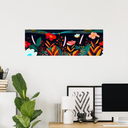 Dreamy Floral Landschaft 3 Poster (Heimbüro)