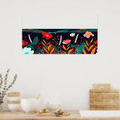Dreamy Floral Landschaft 3 Poster (Küche)