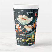 Dreamy Floral Landschaft Milchtasse (Vorderseite)