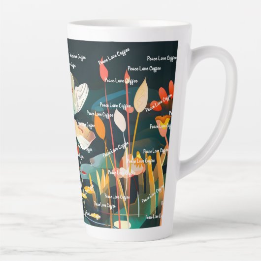 Dreamy Floral Landschaft Milchtasse (Rechts)
