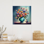 Dreamy Floral Pairing Poster (Küche)