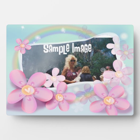 Dreamy Floral Pastel Art Plaque Fotoplatte (Vorderseite)