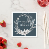 Dreamy Floral | Personalisiert Paper Napkin Serviette (Beispiel)