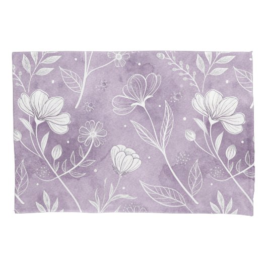 Dreamy Floral Pillowcase Design Kissenbezug (Vorderseite)