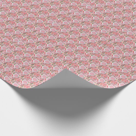 Dreamy Floral Sky Rings Geschenkpapier (Ecke)