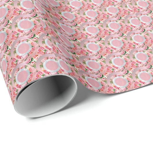 Dreamy Floral Sky Rings Geschenkpapier (Rolleneckpunkt)