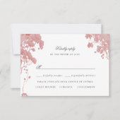 Dreamy floral Storybook rsvp Karte (Vorderseite)