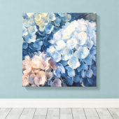 Dreamy Floral Texture – Gentle Flower Style Leinwanddruck (Insitu (Holzboden))