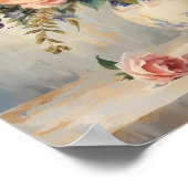 Dreamy Floral Texture – Gentle Flower Style Poster (Ecke)