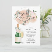 Dreamy Floral V2 Bridal Dusche Einladung (Stehend Vorderseite)