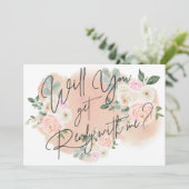 Dreamy Floral V2 mit Me Card fertig Einladung (Stehend Vorderseite)