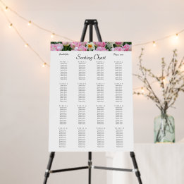 Dreamy Floral Wedding Chart