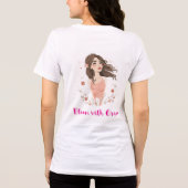 Dreamy Floral Woman Tri-Blend Shirt (Rückseite)