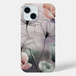 Dreamy Florals: Tinte und Wasserfarbe Elegante Case-Mate iPhone Hülle